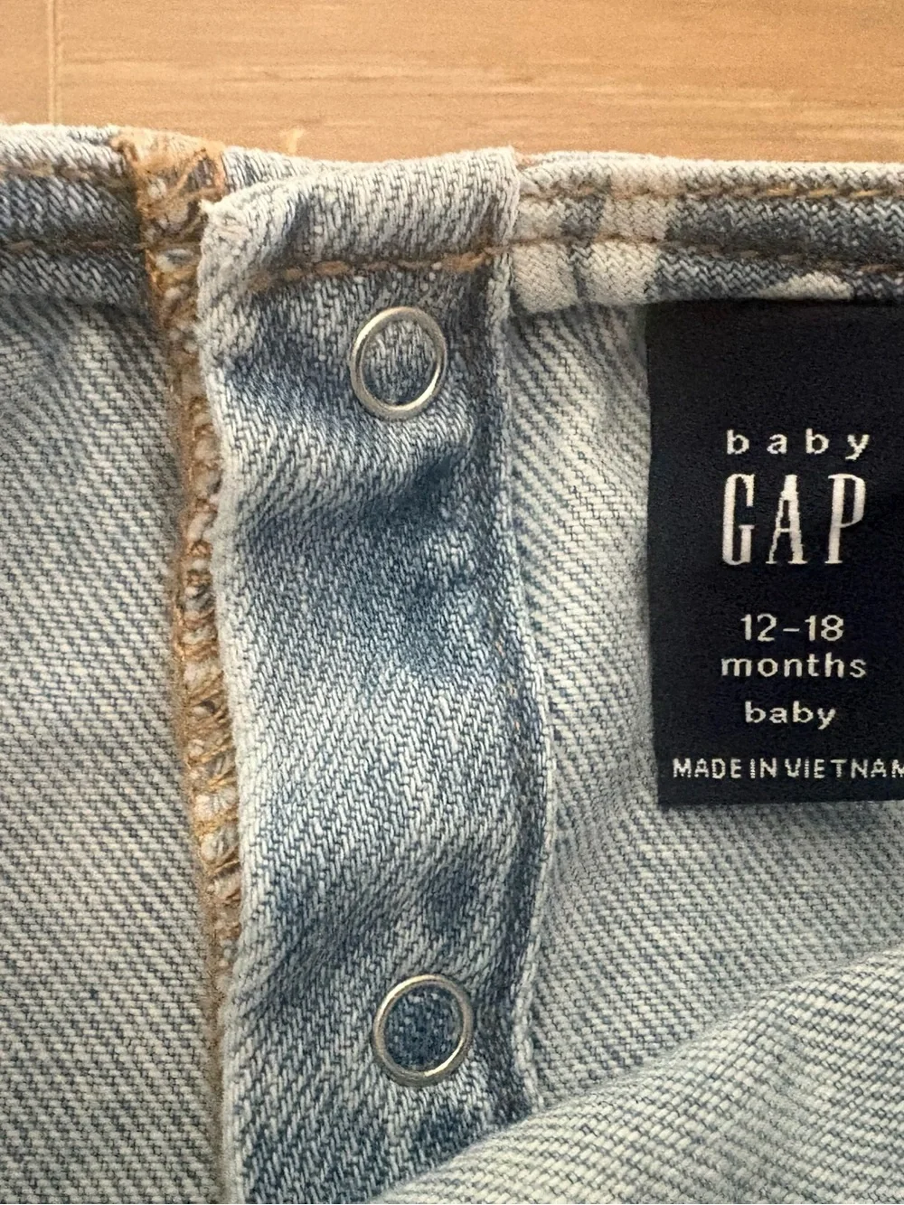 Baby Gap Girls' Blue Denim Daisy Print Dress